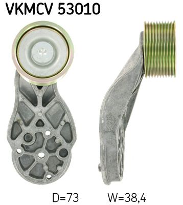 Obrázok Vratná/vodiaca kladka rebrovaného klinového remeňa SKF  VKMCV53010